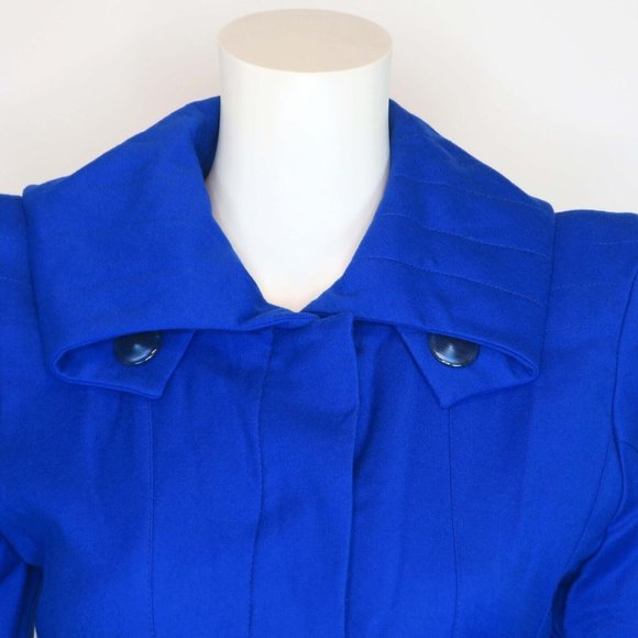 Ana Sekularac Blue Avant Garde Wool Jacket Asymmetrical Blazer Structural 36 | 6 - Picture 3 of 12